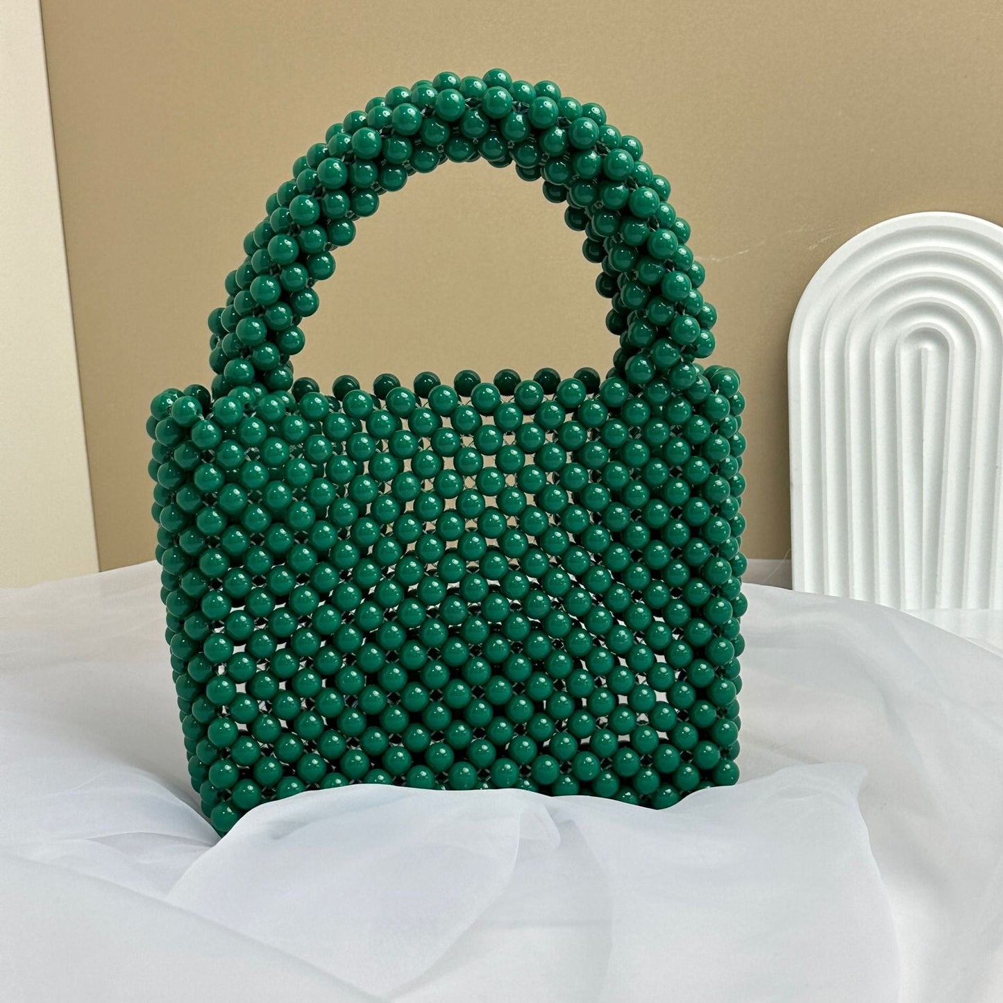 Beaded Bags Fashion Solid Color Beaded Handbags eprolo
