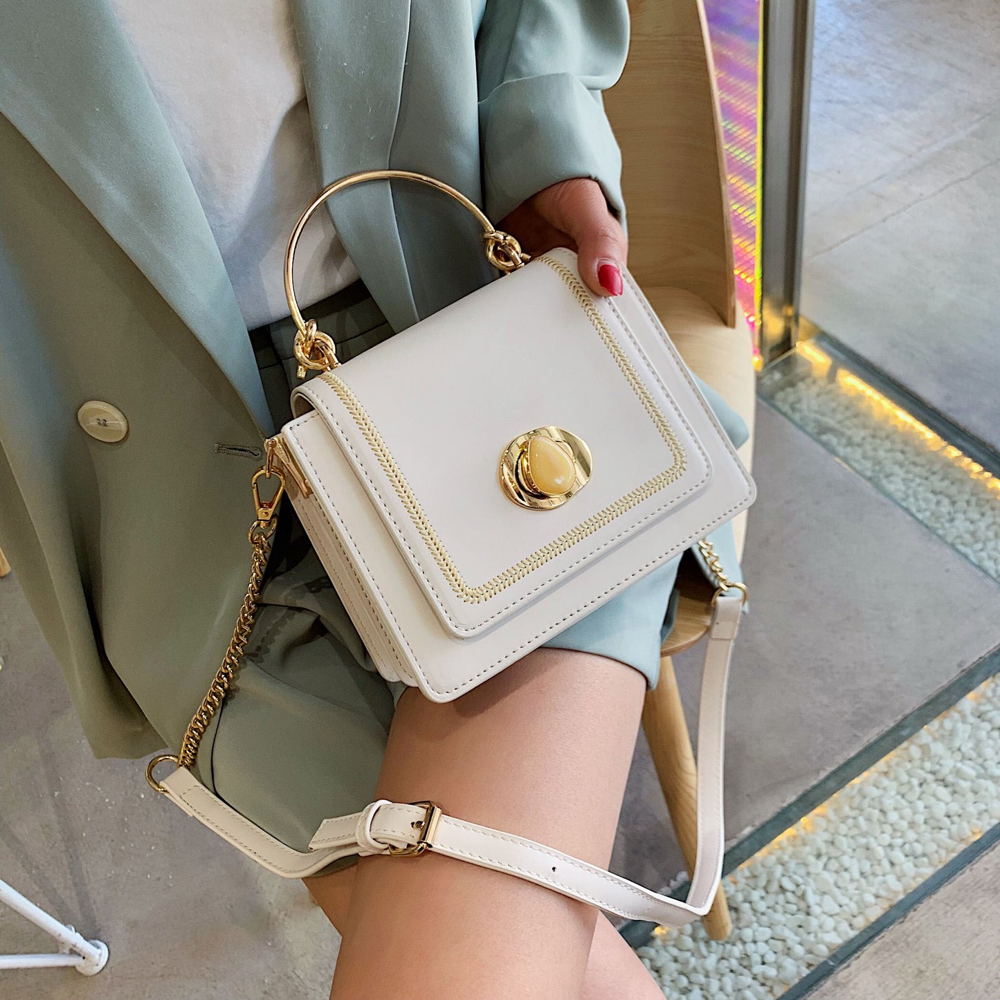 LEFTSIDE Leather Mini Crossbody Bags for Women Summer Shoulder Bag with Short Handle Female Phone Purses and Handbags eprolo