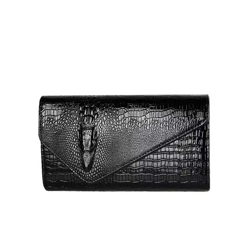 Snakeskin Chain Crossbody Messenger Bag eprolo