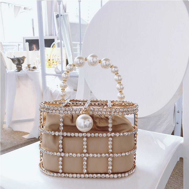 Leopard Zebra Pattern Diamonds Basket Evening Clutch Bags Women Luxury Purses Preal Beaded Metallic Handbags Ladies Wedding Bag eprolo