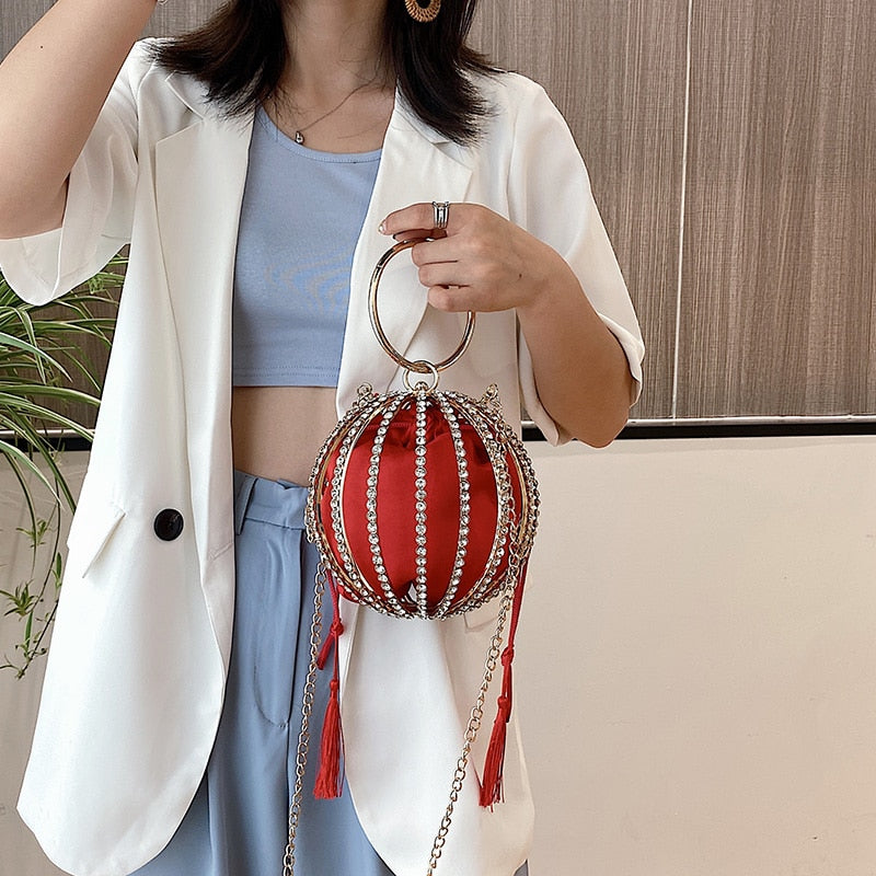 Diamond Pearl Flower Evening Bag eprolo