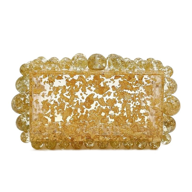 Clear Acrylic Box Evening Clutch eprolo