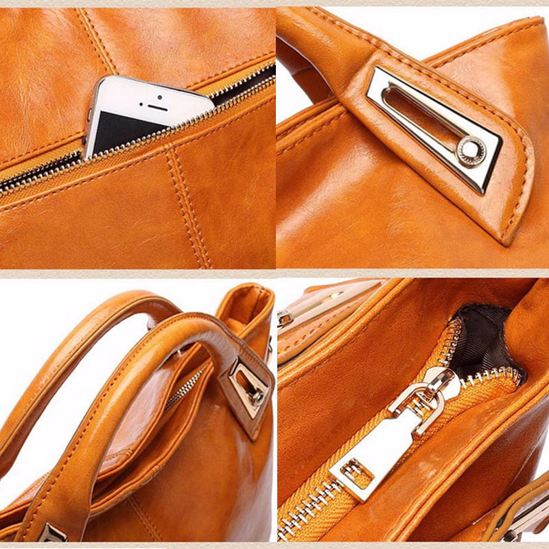 Oil Wax Leather Designer Shoulder Bag eprolo