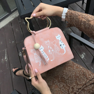 Cartoon Four Cats Crossbody Bag eprolo