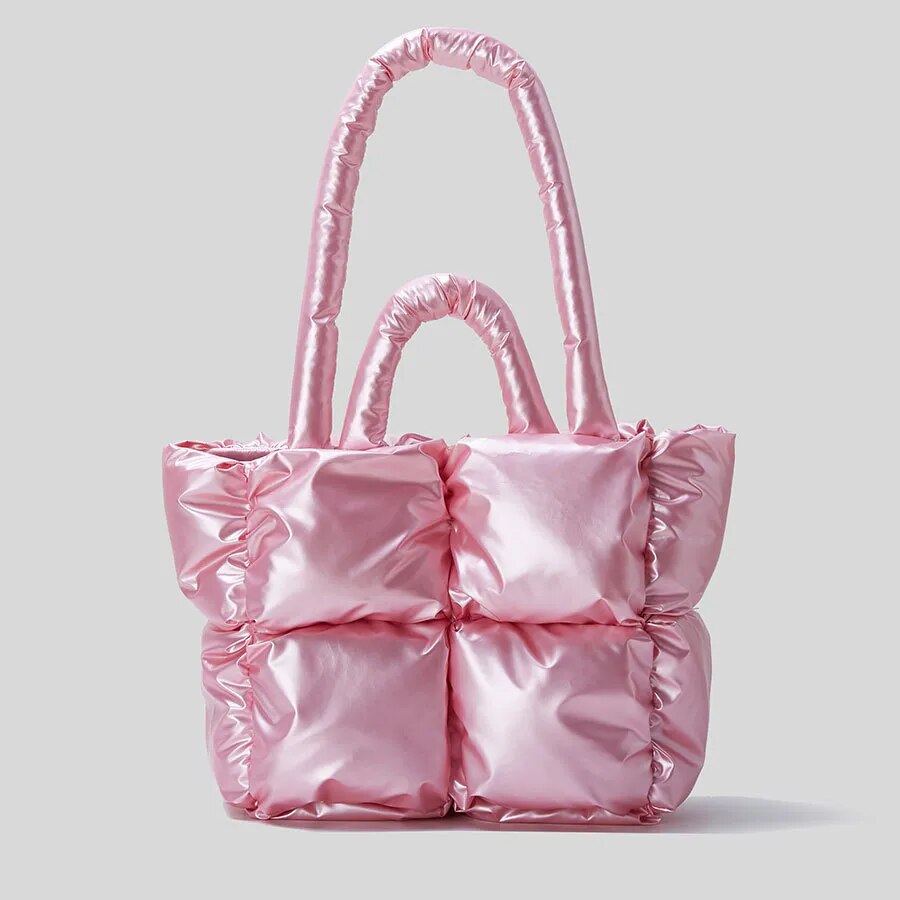 Fluorescent Green Quilted Padded Tote eprolo