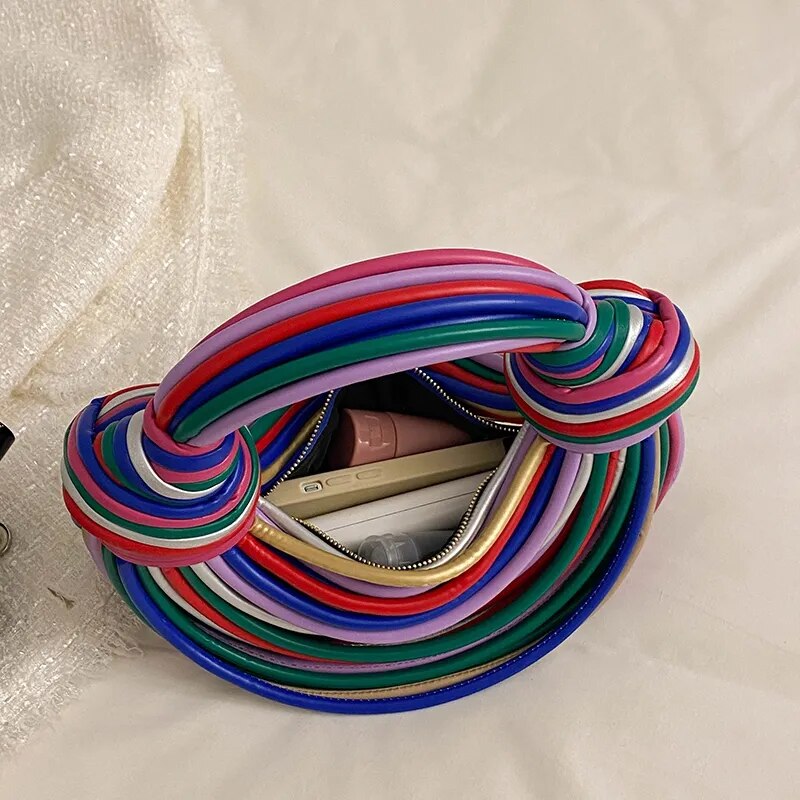Rainbow Noodles Shaped Party Clutch eprolo