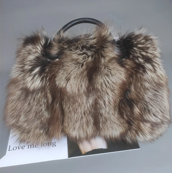 Real Fox Fur Crossbody Shoulder Bag eprolo