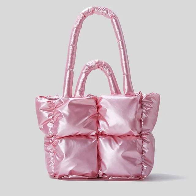 Fluorescent Green Quilted Padded Tote eprolo