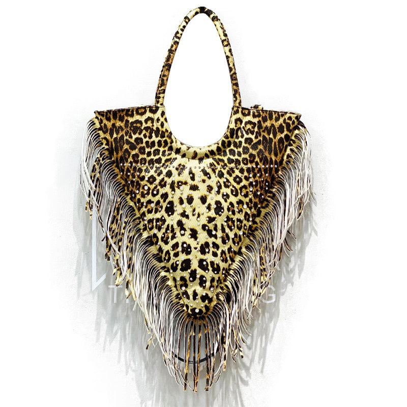Vintage Tassel Rivet Travel Tote eprolo