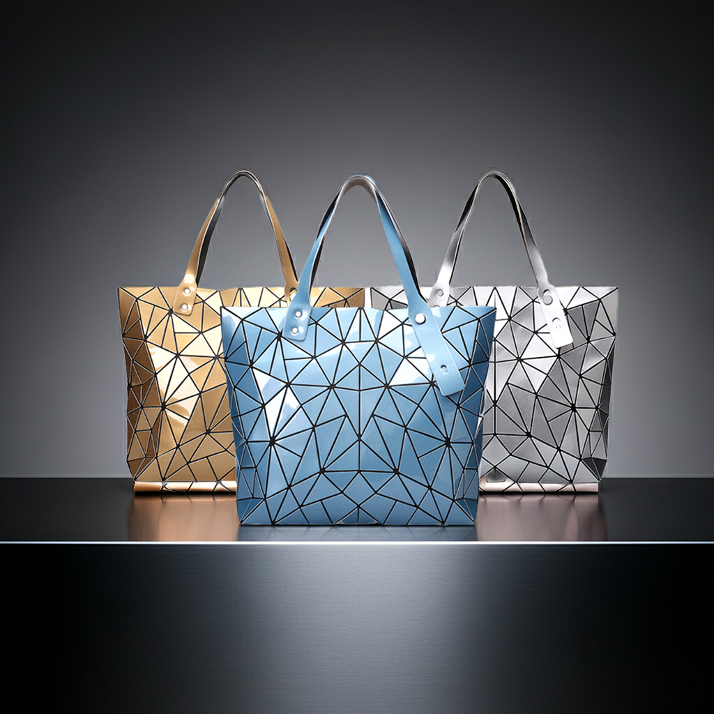 Geometric PU Large Tote Classy’s