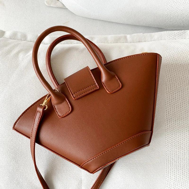 Vintage Shell Bags For Women Luxury Designer Handbags And Purses 2023 New In PU Top Handle Korean Small Shoulder Messenger Bag eprolo