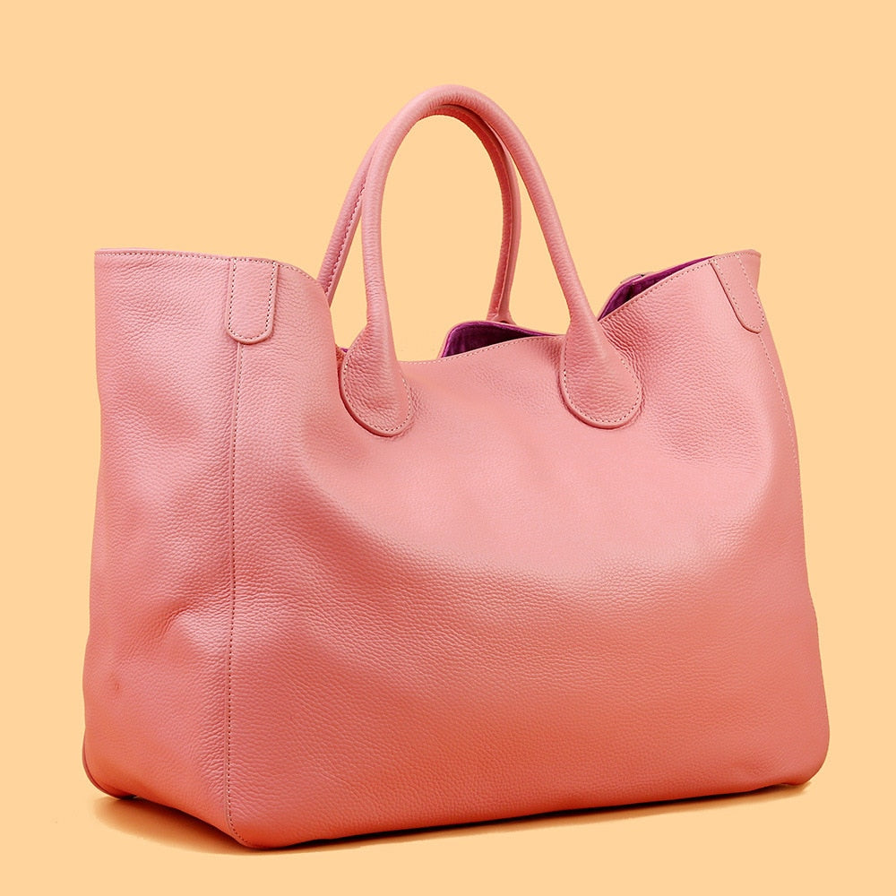 Soft Leather Oversized Shopping Tote eprolo