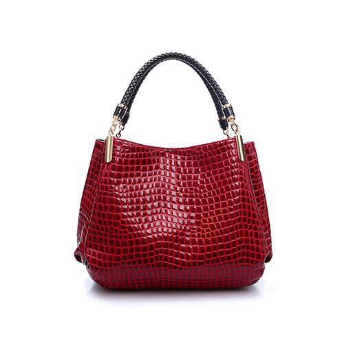 Crocodile Pattern PU Leather Shoulder Bag eprolo