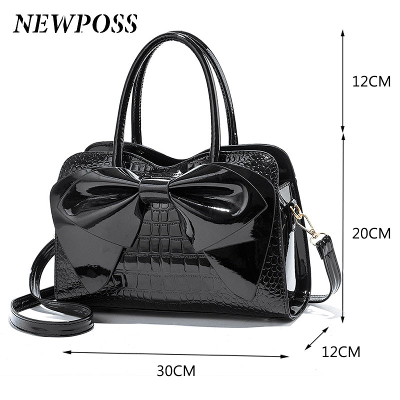Embroidered Tassel PU Leather Tote Bag eprolo
