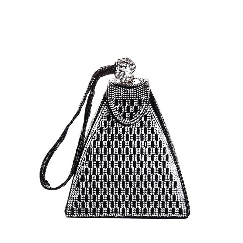 Diamond Studded Triangle Evening Bag Classy’s