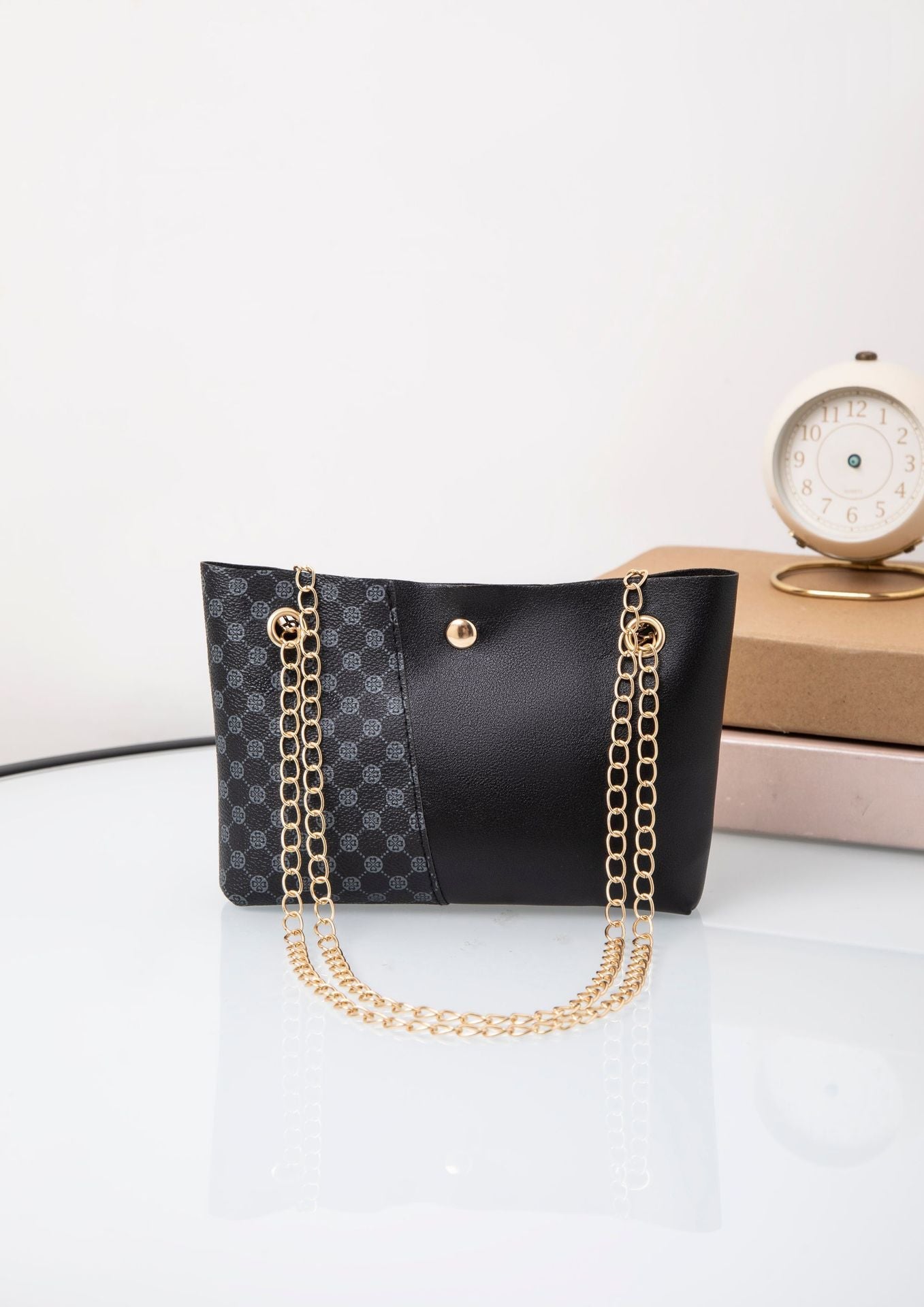 Women's bags 2024 autumn and winter new European and American fashion print bags simple shopping bags shoulder messenger bags handbags Classy’s