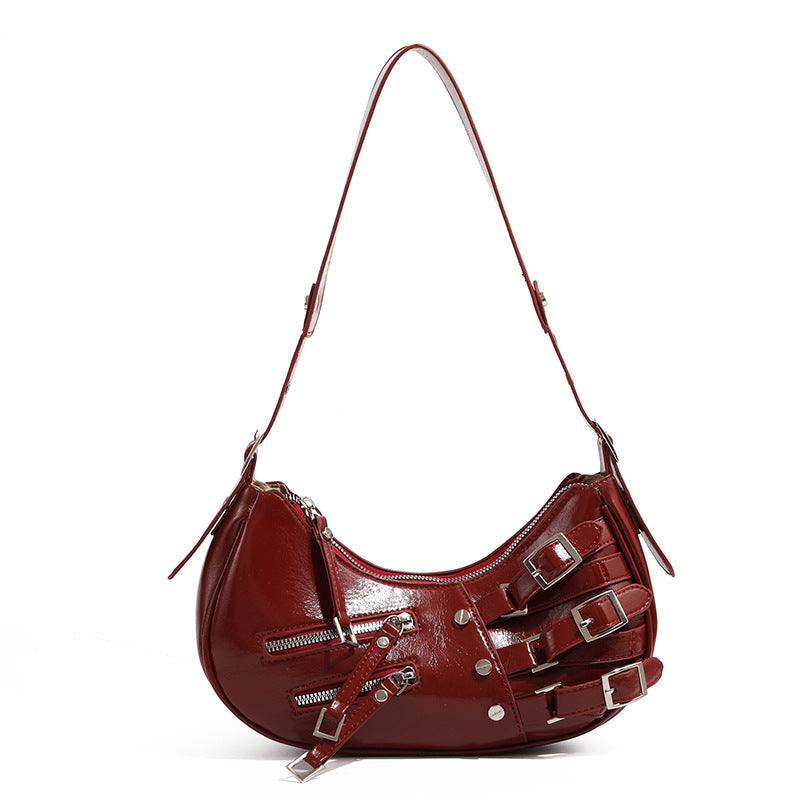 Niche design American retro hottie colorful 2024 new bags for women leather underarm bags shoulder handbags Classy’s