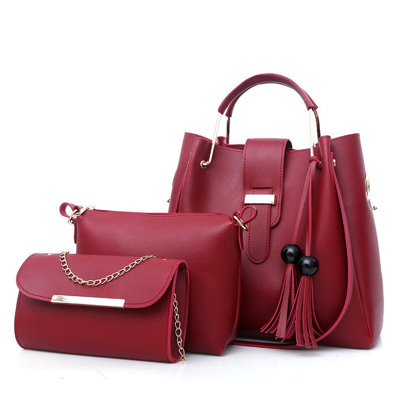 Ladies Fashion Bags 2022 European and American Style Women's Handbags Amazon New Bags Three-piece Women's Bags Classy’s