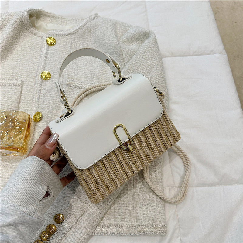 Rattan Woven Crossbody Straw Bag Classy’s