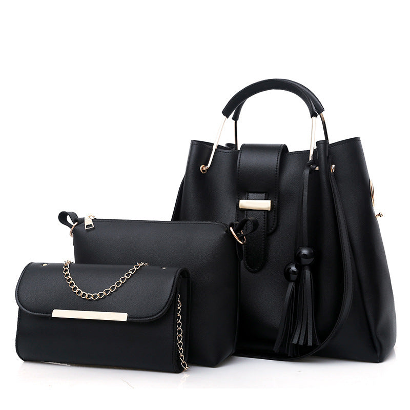 Ladies Fashion Bags 2022 European and American Style Women's Handbags Amazon New Bags Three-piece Women's Bags Classy’s