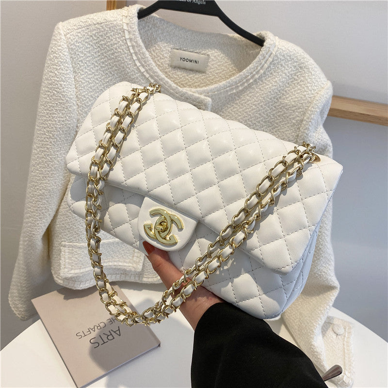 Cross-Border Bags New Women's Bags Wholesale 2025 European And American Fashion Single Shoulder Crossbody Bag Versatile Quilted Chain Bag