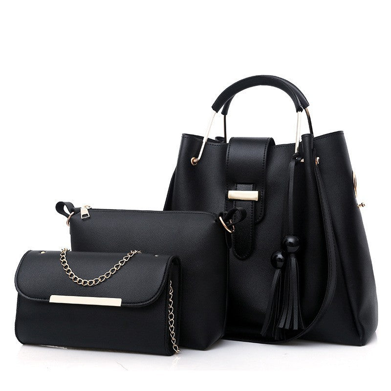 Ladies Fashion Bags 2022 European and American Style Women's Handbags Amazon New Bags Three-piece Women's Bags Classy’s