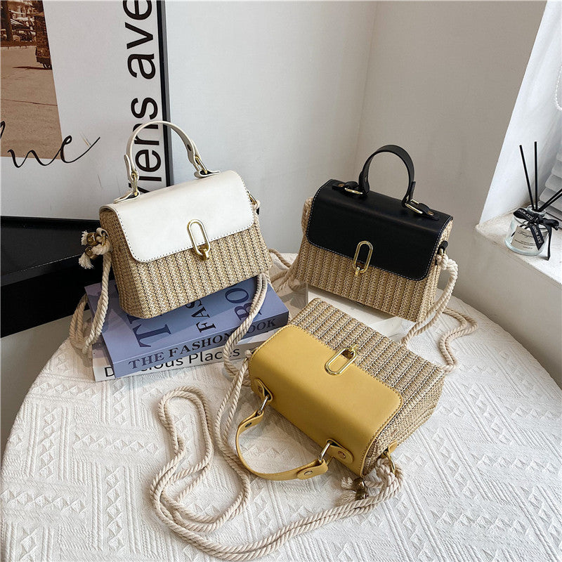 Rattan Woven Crossbody Straw Bag Classy’s