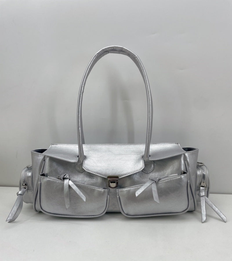 2024 new autumn retro high-end handbags hot girl motorcycle bags single shoulder underarm bags fashionable all-match women's bags Classy’s
