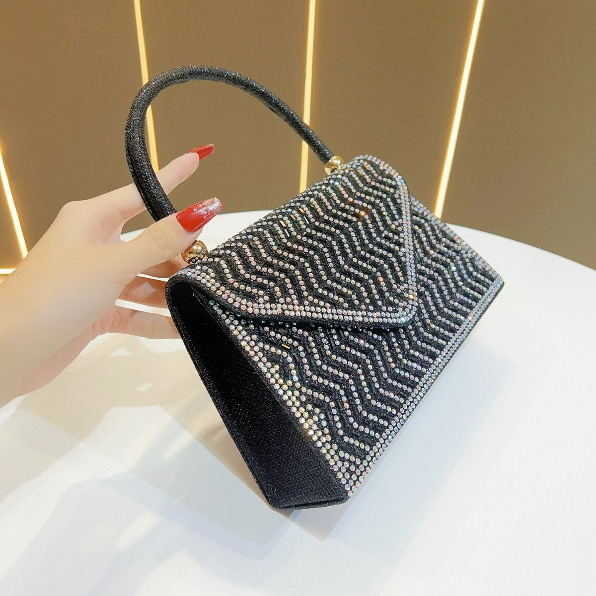 Rhinestone Evening Princess Bag Classy’s