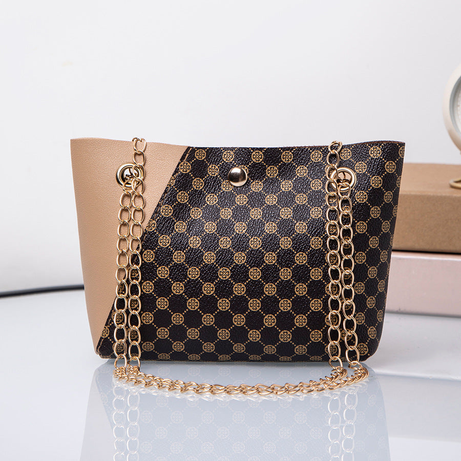 Women's bags 2024 autumn and winter new European and American fashion print bags simple shopping bags shoulder messenger bags handbags Classy’s
