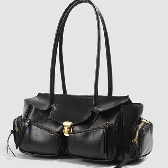 2024 new autumn retro high-end handbags hot girl motorcycle bags single shoulder underarm bags fashionable all-match women's bags Classy’s