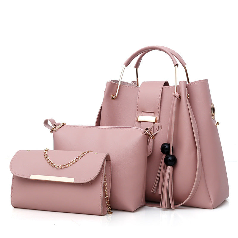 Ladies Fashion Bags 2022 European and American Style Women's Handbags Amazon New Bags Three-piece Women's Bags Classy’s