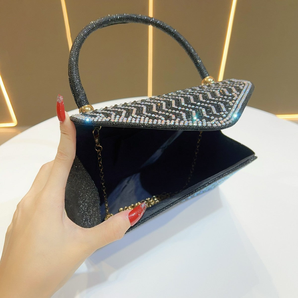 Rhinestone Evening Princess Bag Classy’s