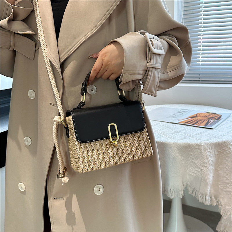 Rattan Woven Crossbody Straw Bag Classy’s