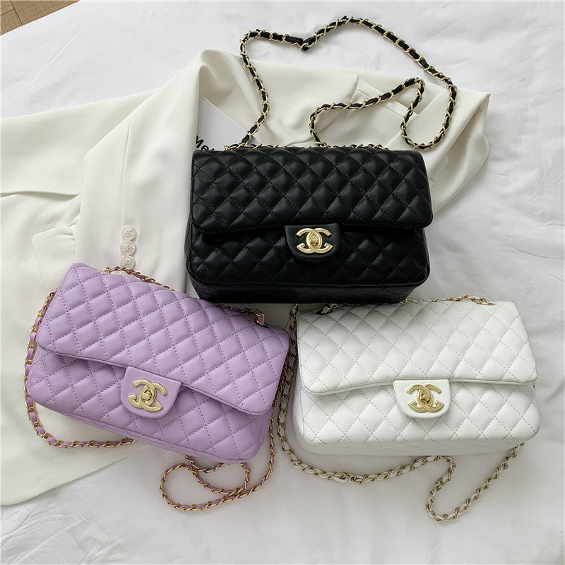 Cross-Border Bags New Women's Bags Wholesale 2025 European And American Fashion Single Shoulder Crossbody Bag Versatile Quilted Chain Bag
