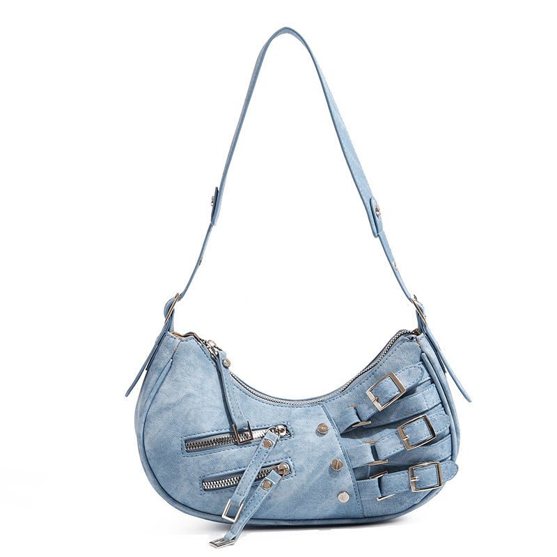 Niche design American retro hottie colorful 2024 new bags for women leather underarm bags shoulder handbags Classy’s