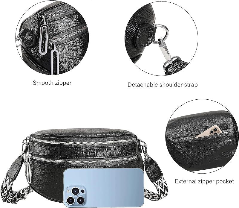 Wide Strap Modern Crossbody Bag Classy’s