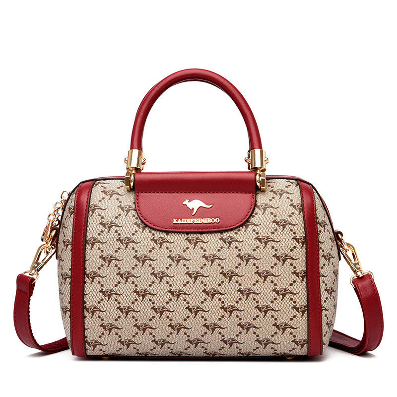 Bags women's bags new 2024 shoulder bags fashion printed handbags women Boston bags women's European and American one piece dropshipping Classy’s