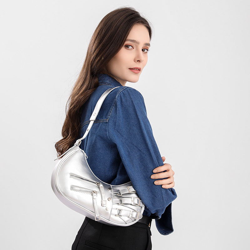 Niche design American retro hottie colorful 2024 new bags for women leather underarm bags shoulder handbags Classy’s