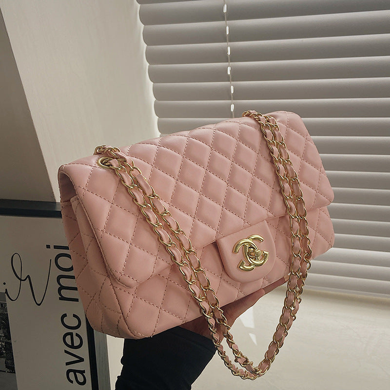 Cross-Border Bags New Women's Bags Wholesale 2025 European And American Fashion Single Shoulder Crossbody Bag Versatile Quilted Chain Bag
