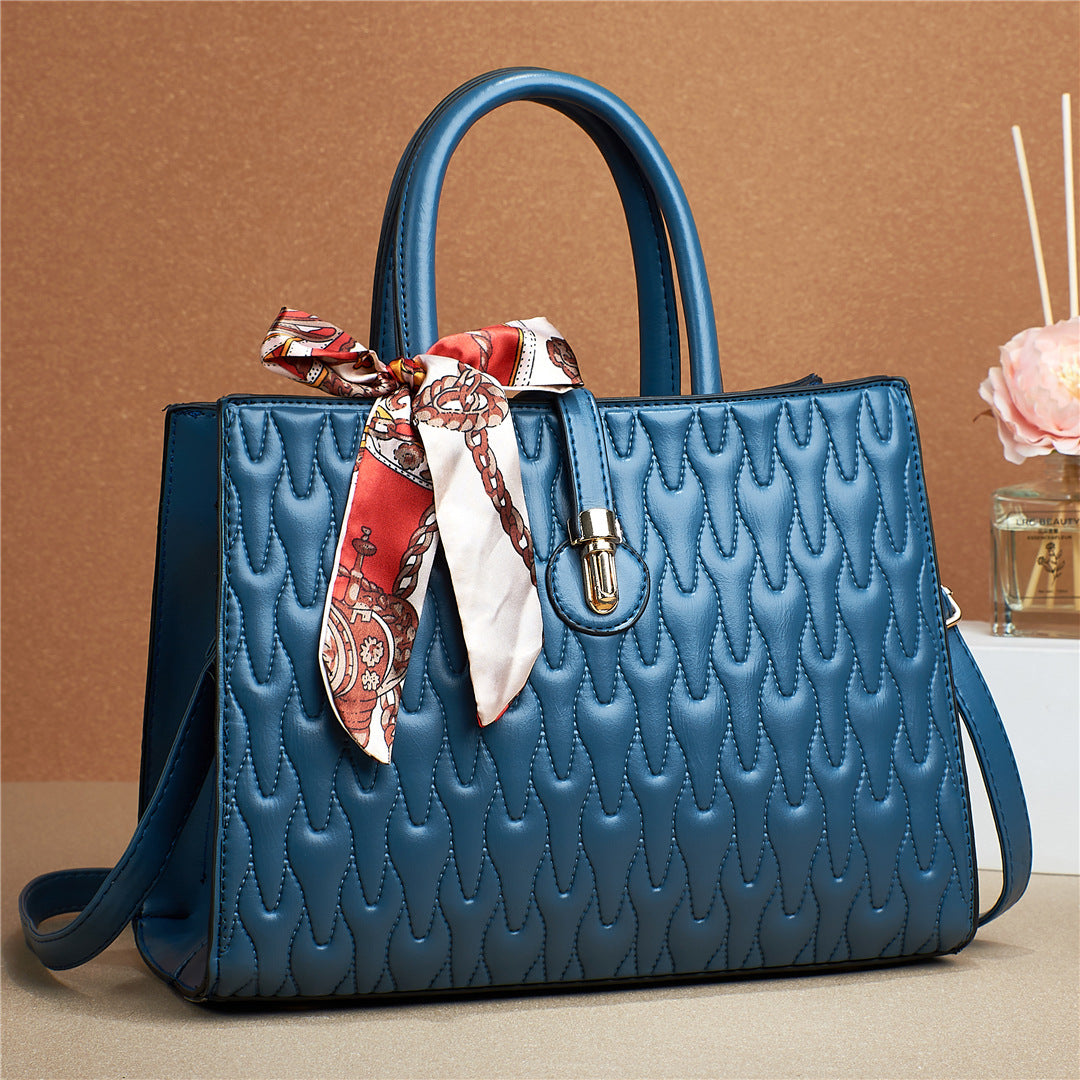 Taizhou women's bags new European and American fashion foreign trade handbags PU bags messenger shoulder bags leisure large bags wholesale Classy’s