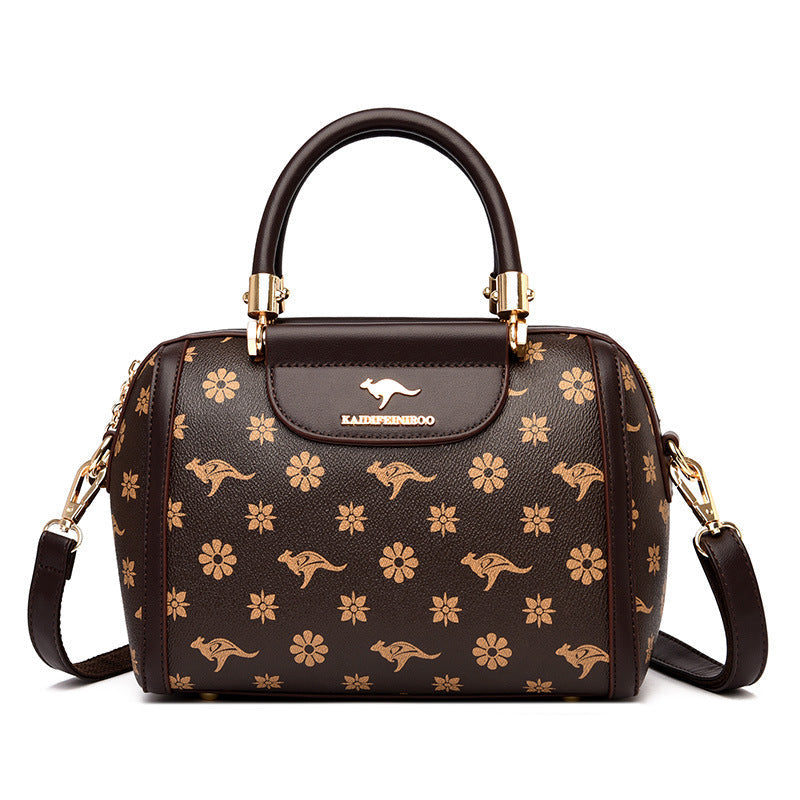 Bags women's bags new 2024 shoulder bags fashion printed handbags women Boston bags women's European and American one piece dropshipping Classy’s
