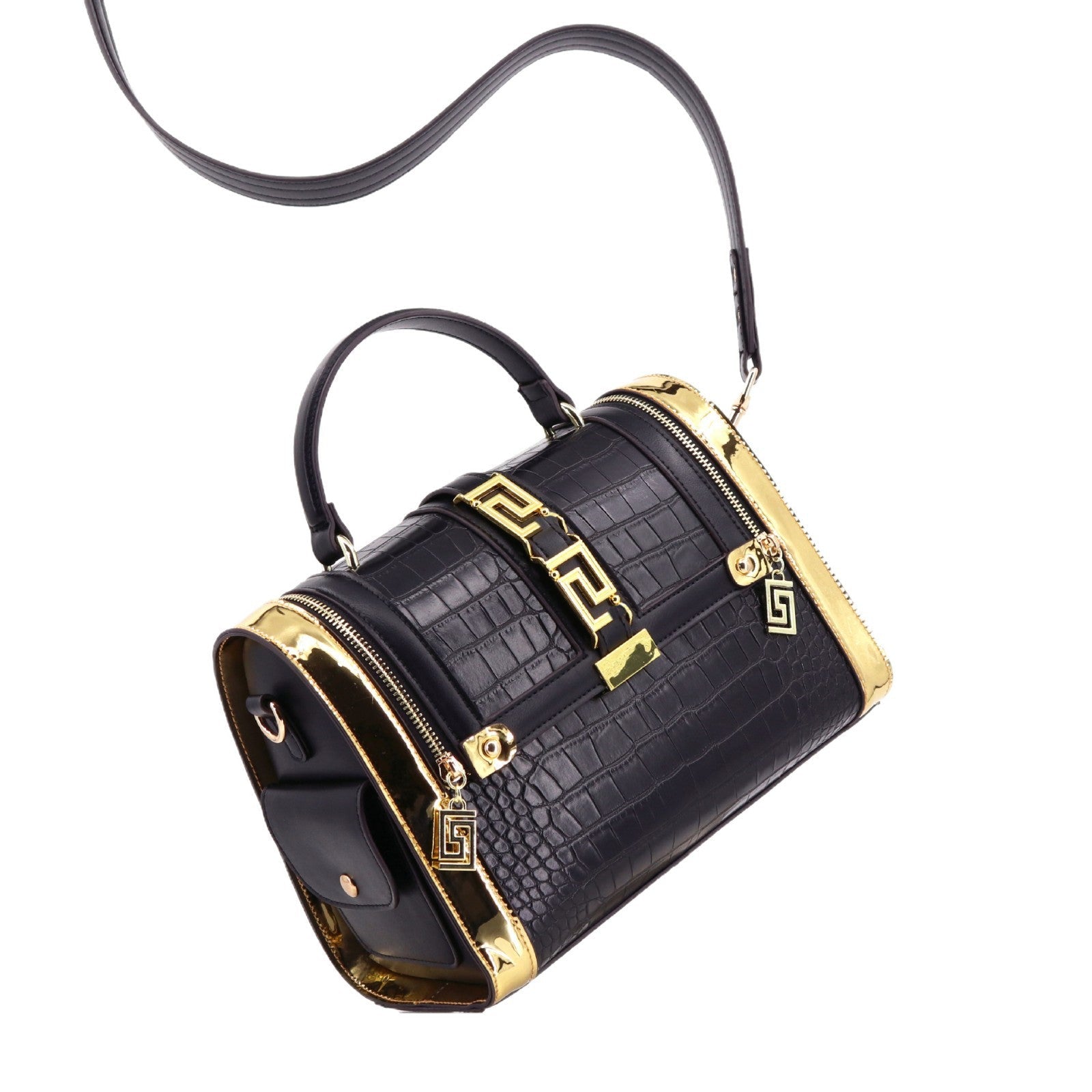Cross-border women's bags crocodile pattern handbags European and American big-name Boston bags womenhandbag trendy all-match Classy’s