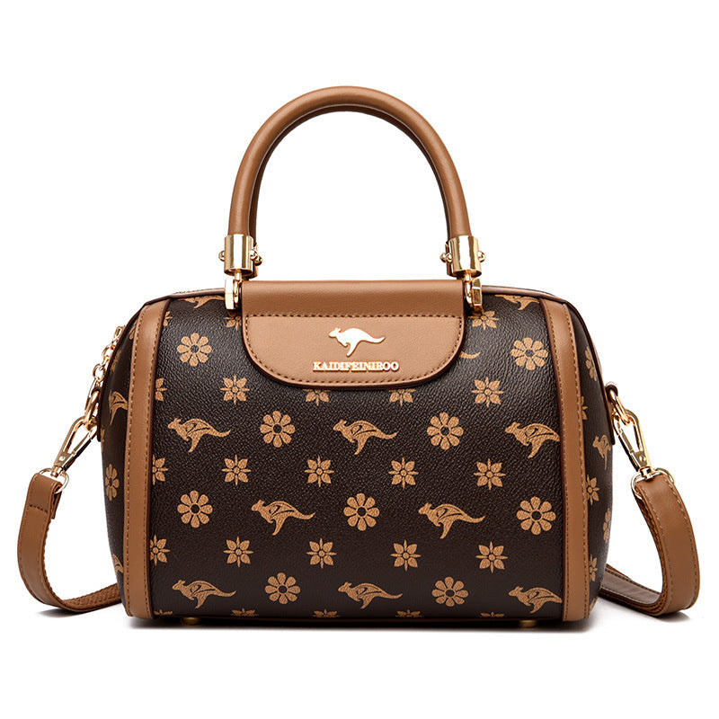 Bags women's bags new 2024 shoulder bags fashion printed handbags women Boston bags women's European and American one piece dropshipping Classy’s