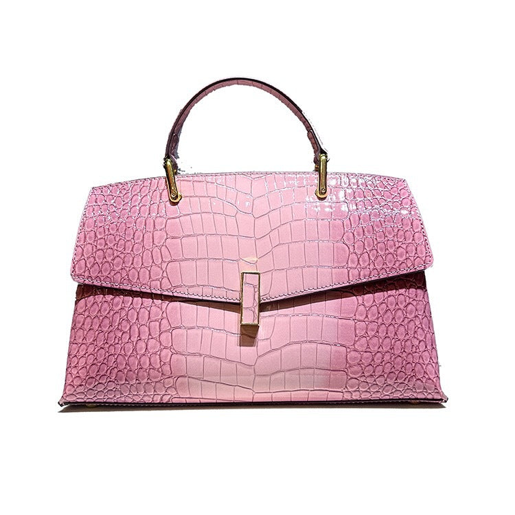 Crocodile Pattern Leather Crossbody Bag Classy’s