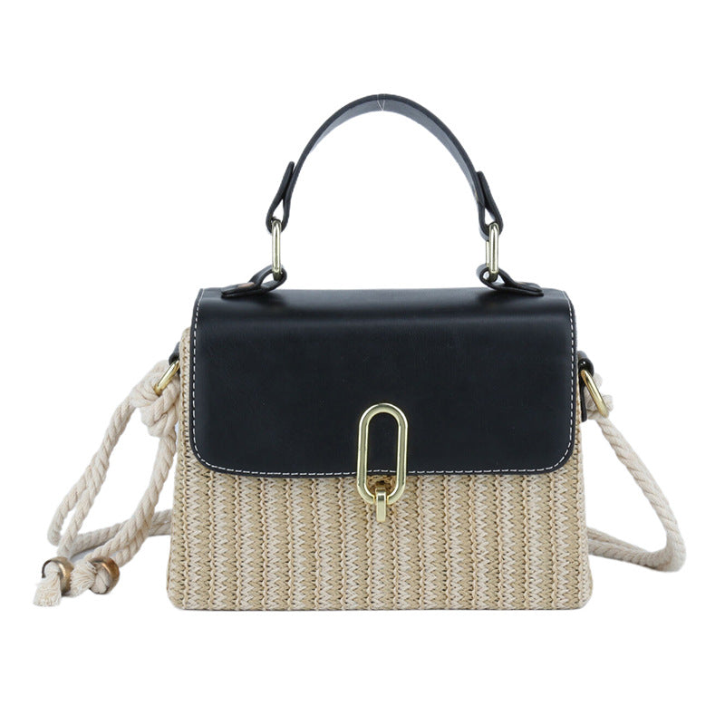 Rattan Woven Crossbody Straw Bag Classy’s
