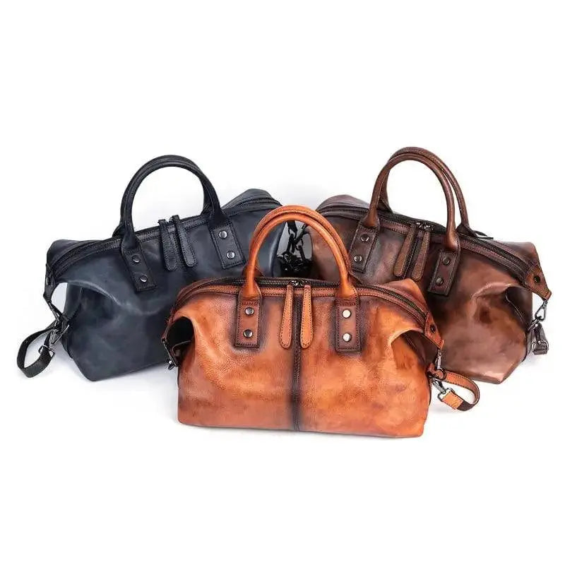 Rossie Viren Genuine Leather Satchel Tote Rossie Viren