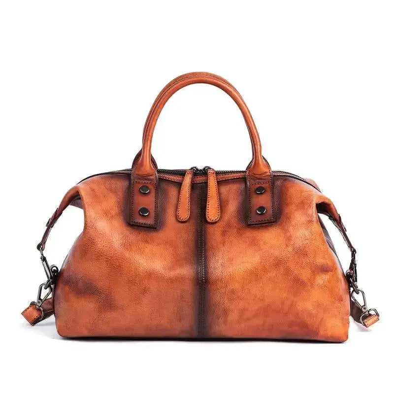 Rossie Viren Genuine Leather Satchel Tote Rossie Viren