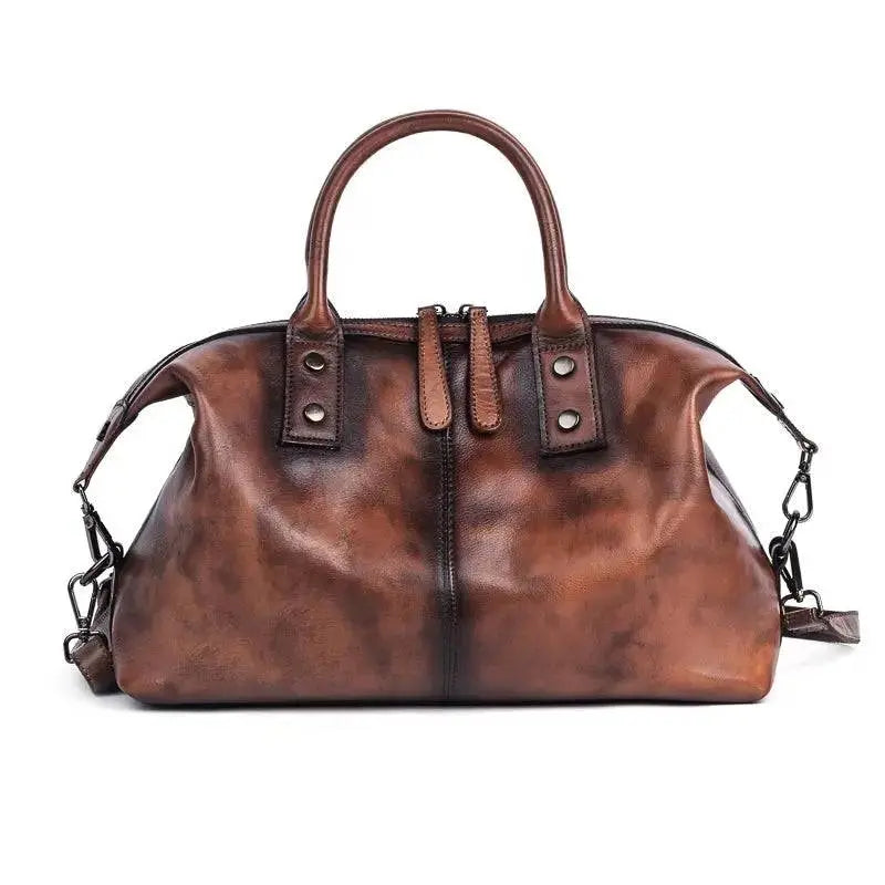 Rossie Viren Genuine Leather Satchel Tote Rossie Viren
