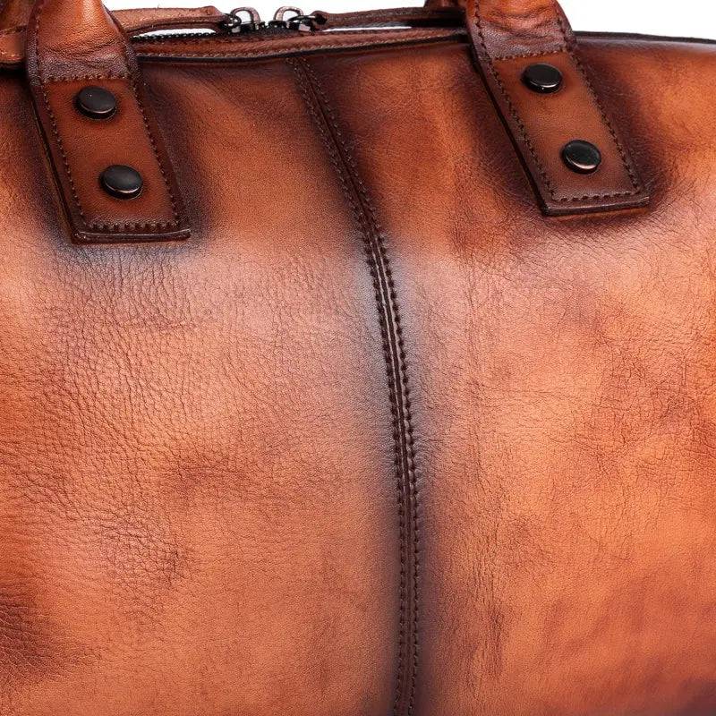 Rossie Viren Genuine Leather Satchel Tote Rossie Viren